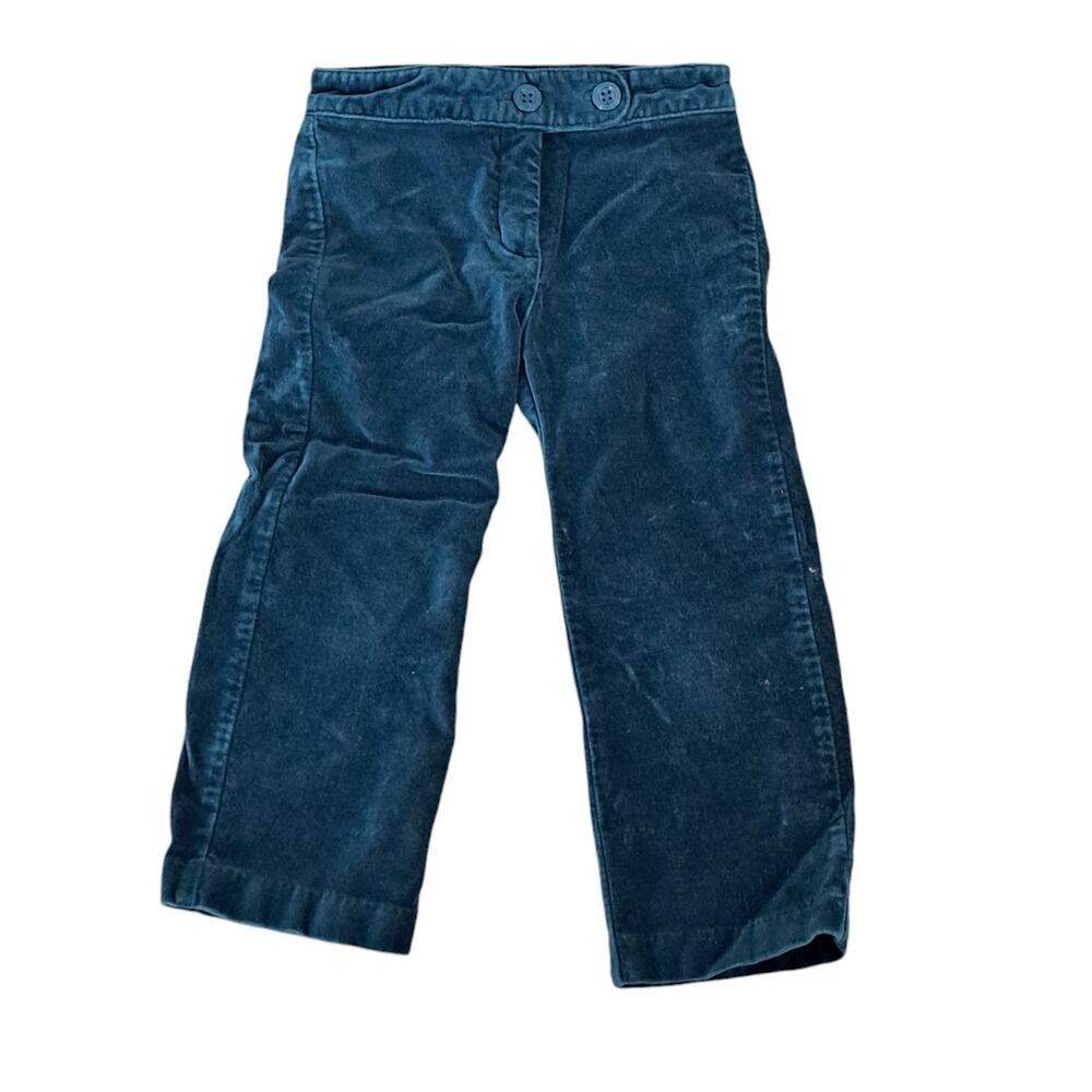 Janie And Jack Green Velvet Pants Size 2T